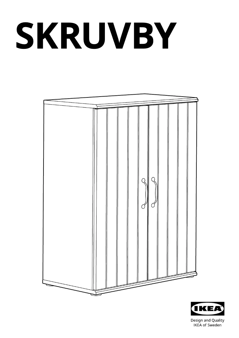 First page image of the manual for SKRUVBY 105.203.59