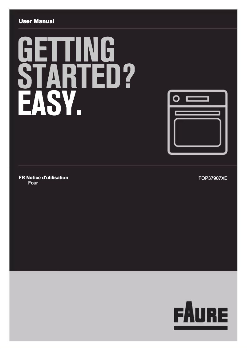 First page image of the manual for FOP37907XE