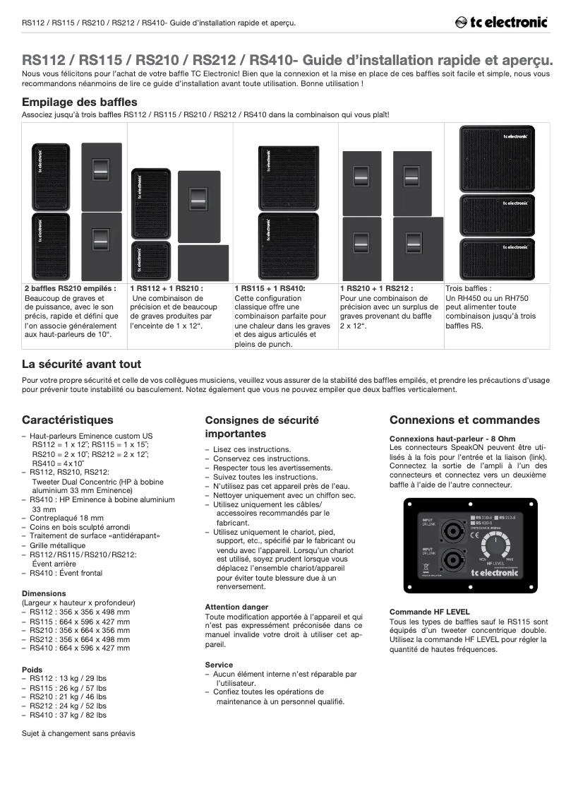 First page image of the manual for RS115