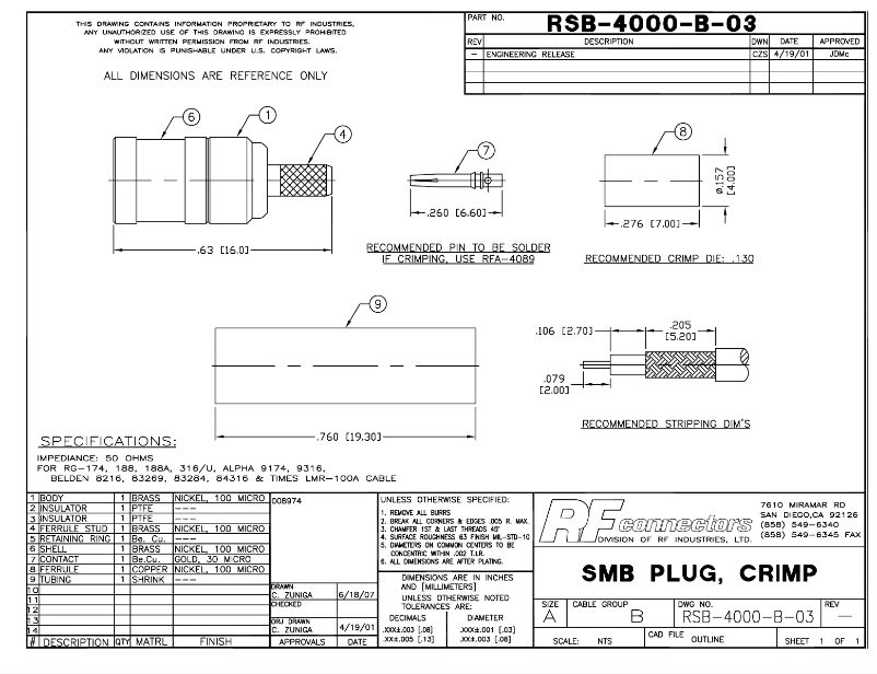 Image de la première page du manuel de l'appareil RSB-4000-B-03
