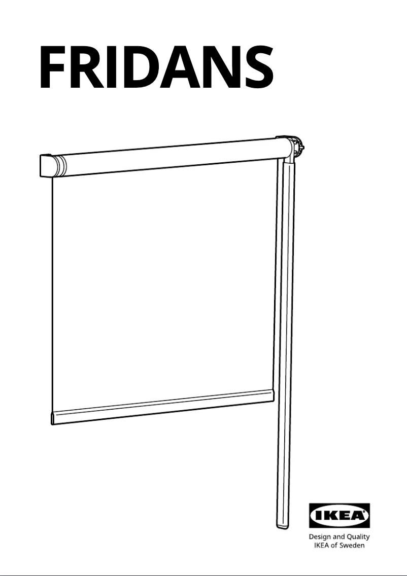 Page 1 of the manual User Manual Ikea FRIDANS 503.969.80