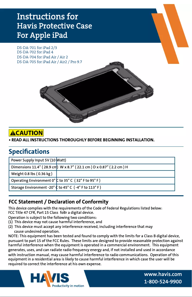 First page image of the manual for DS-APP-102