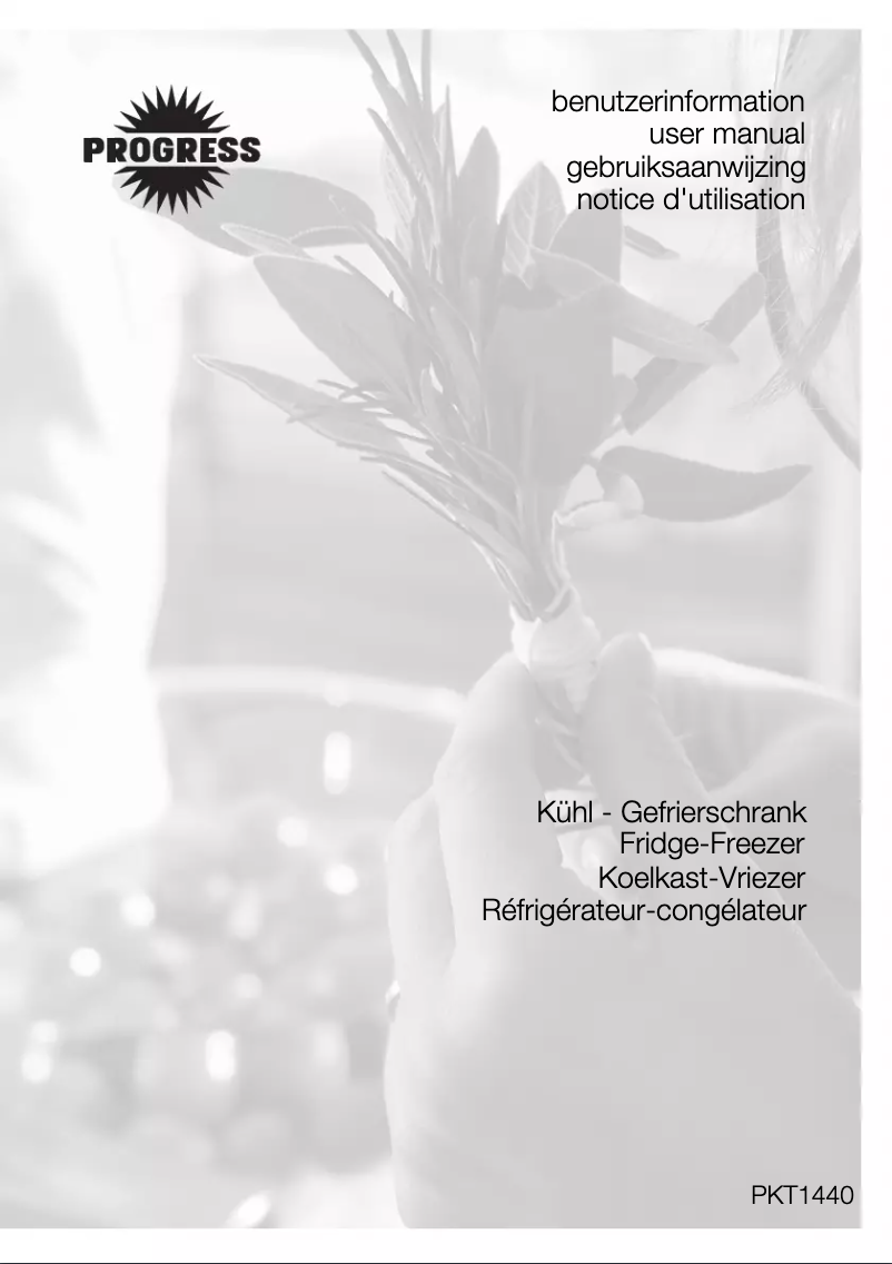 Page 1 of the manual User Manual Progress PKT1440