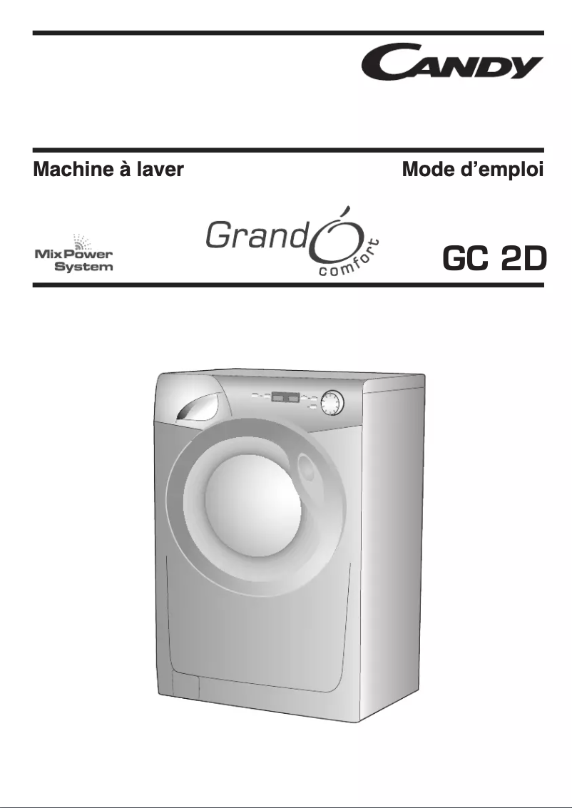 First page image of the manual for GC 1382D2W