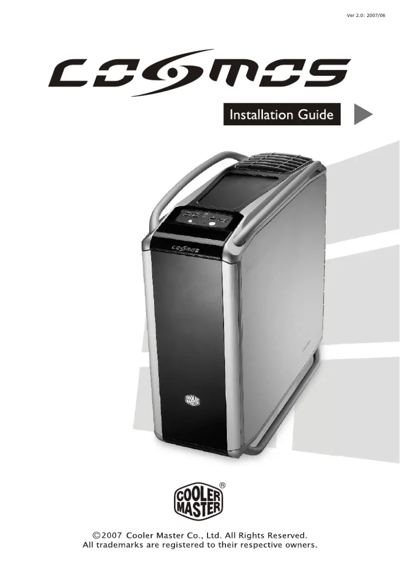 Page 1 of the manual User Manual Cooler Master Cosmos Pure