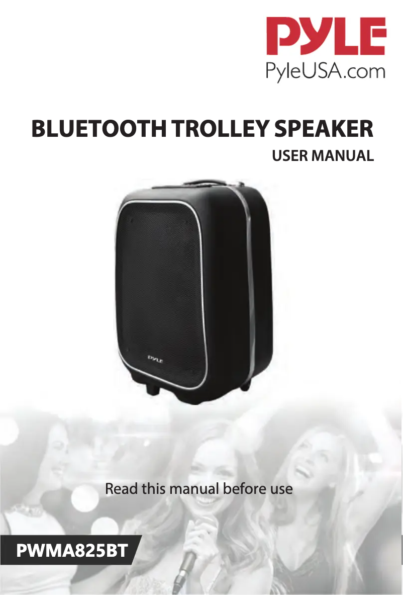 First page image of the manual for PWMA825BT