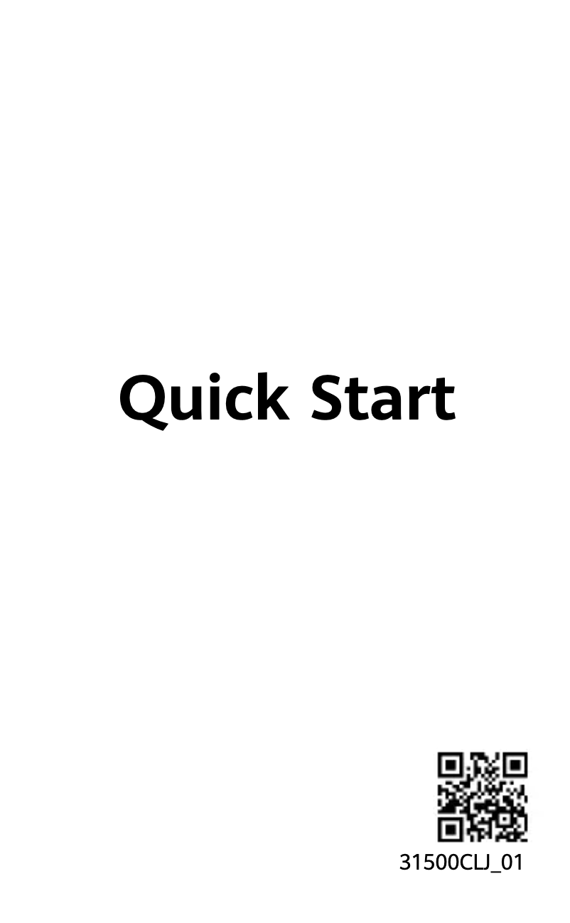 Page 1 de la notice Guide de démarrage rapide Huawei 5G Mobile WiFi Pro