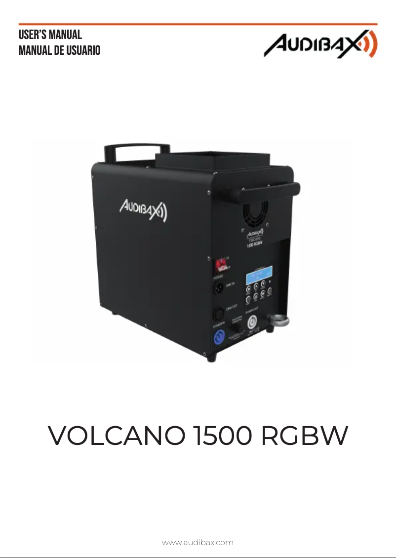 First page image of the manual for VOLCANO 1500 RGBW