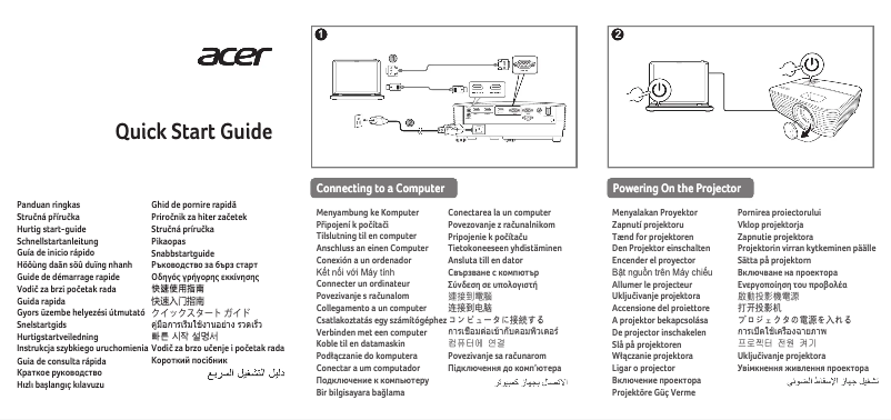 Page 1 of the manual User Manual Acer P1157i