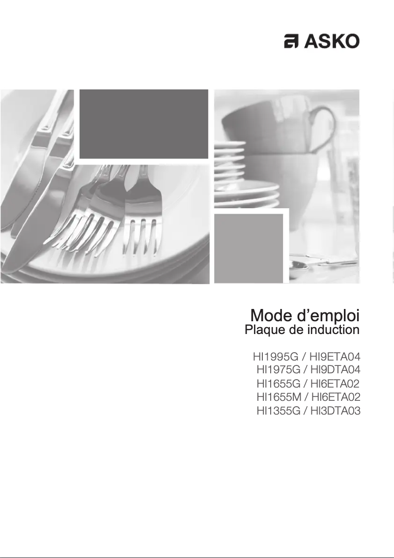 Page 1 of the manual User Manual Asko HI1355G