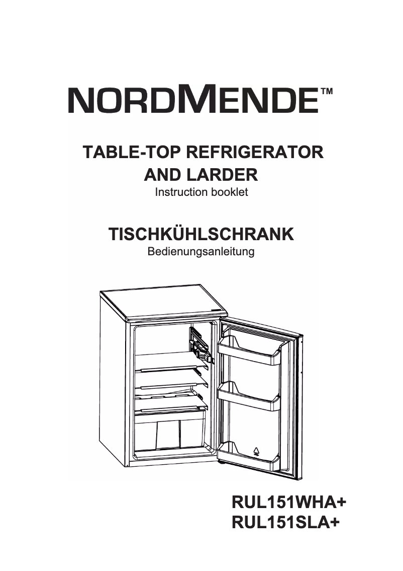 Page 1 of the manual User Manual Nordmende RUL151WHA
