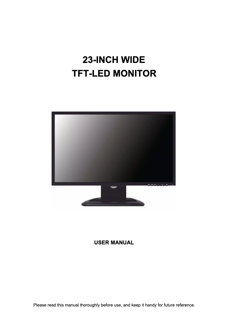 First page image of the manual for 23LEDE