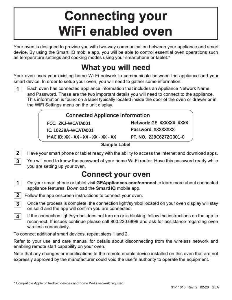 Page 1 of the manual Instructions / Assembly GE CGS700P3MD1