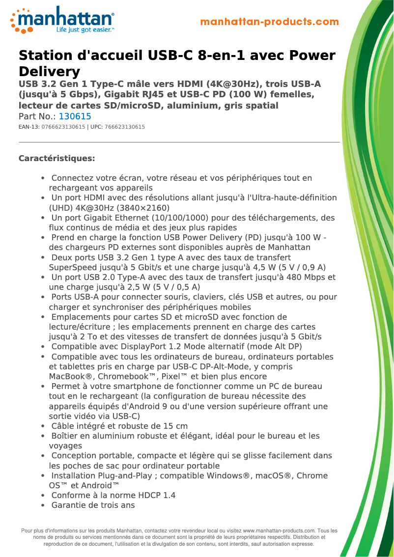 First page image of the manual for 130615