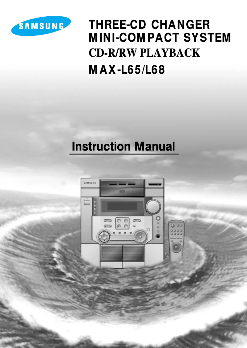 Page 1 of the manual User Manual Samsung MAX-L65