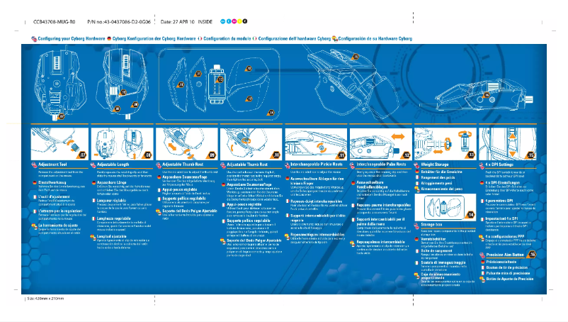 First page image of the manual for Cyborg R.A.T 7