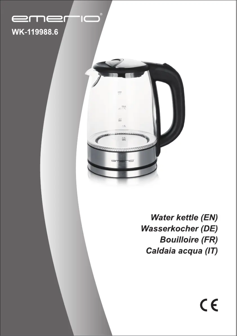 Page 1 of the manual User Manual Emerio WK-119988.6