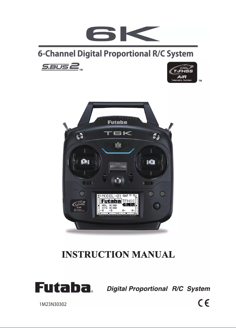 Page 1 of the manual User Manual Futaba T6K
