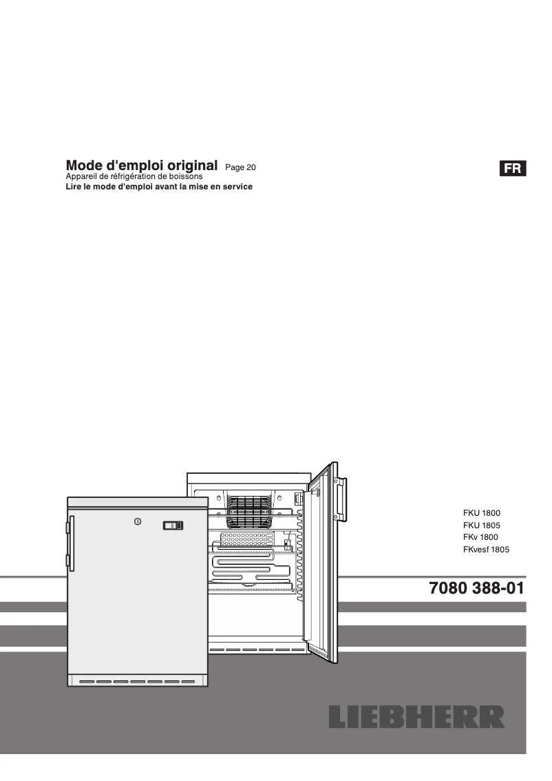 Page 1 of the manual User Manual Liebherr FKv 1800