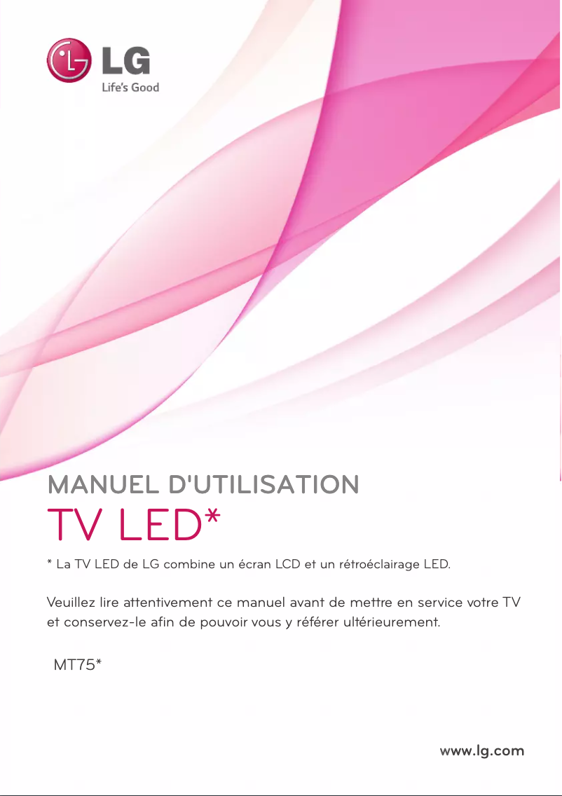 First page image of the manual for 27MT75D