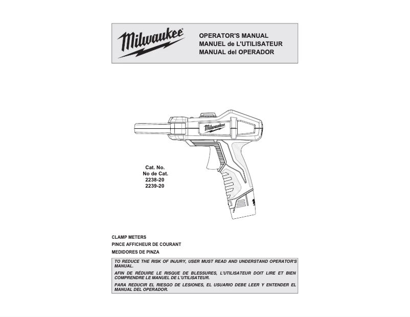 First page image of the manual for M12 2239-20NST