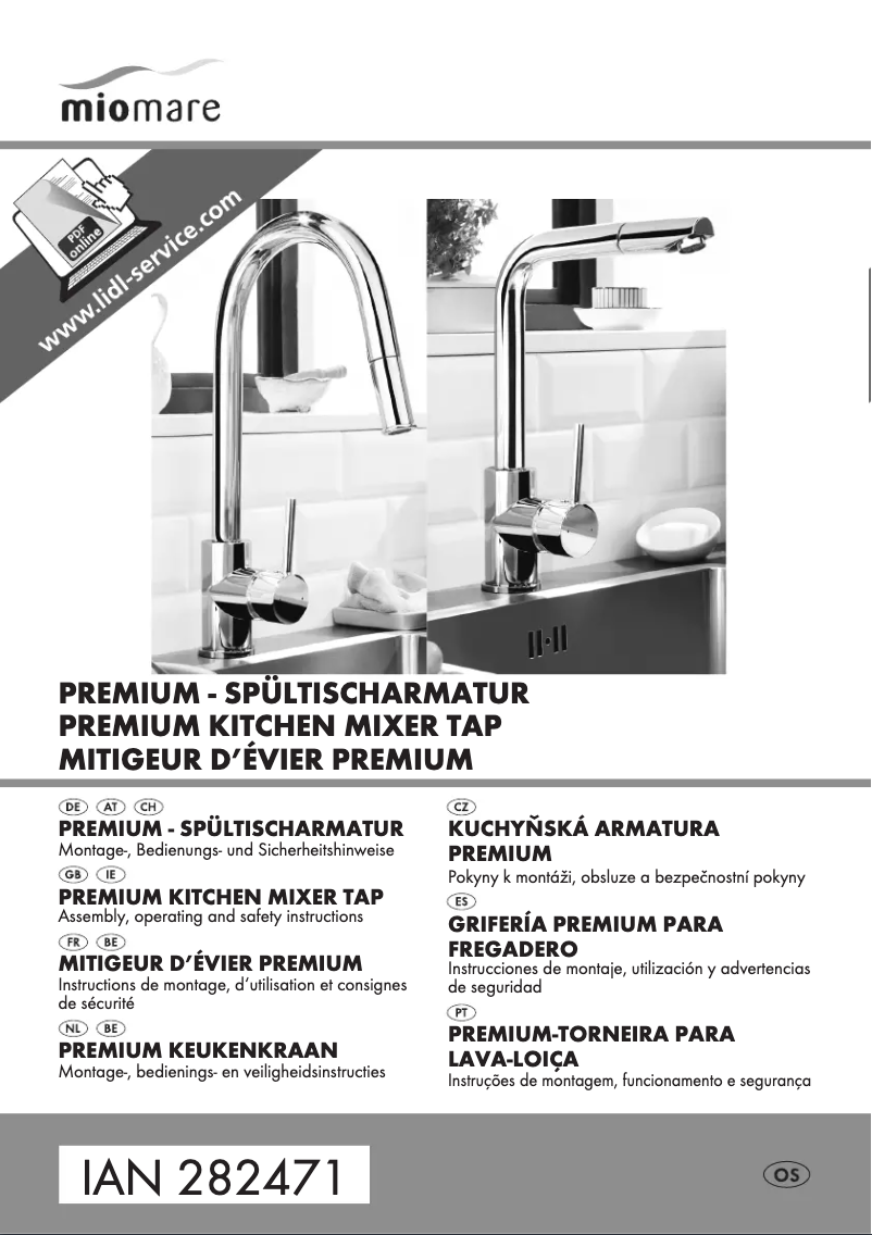 Page 1 of the manual User Manual Miomare IAN 282471