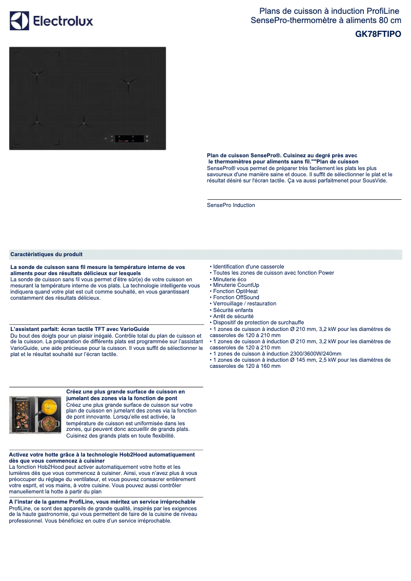 First page image of the manual for GK78FTIPO