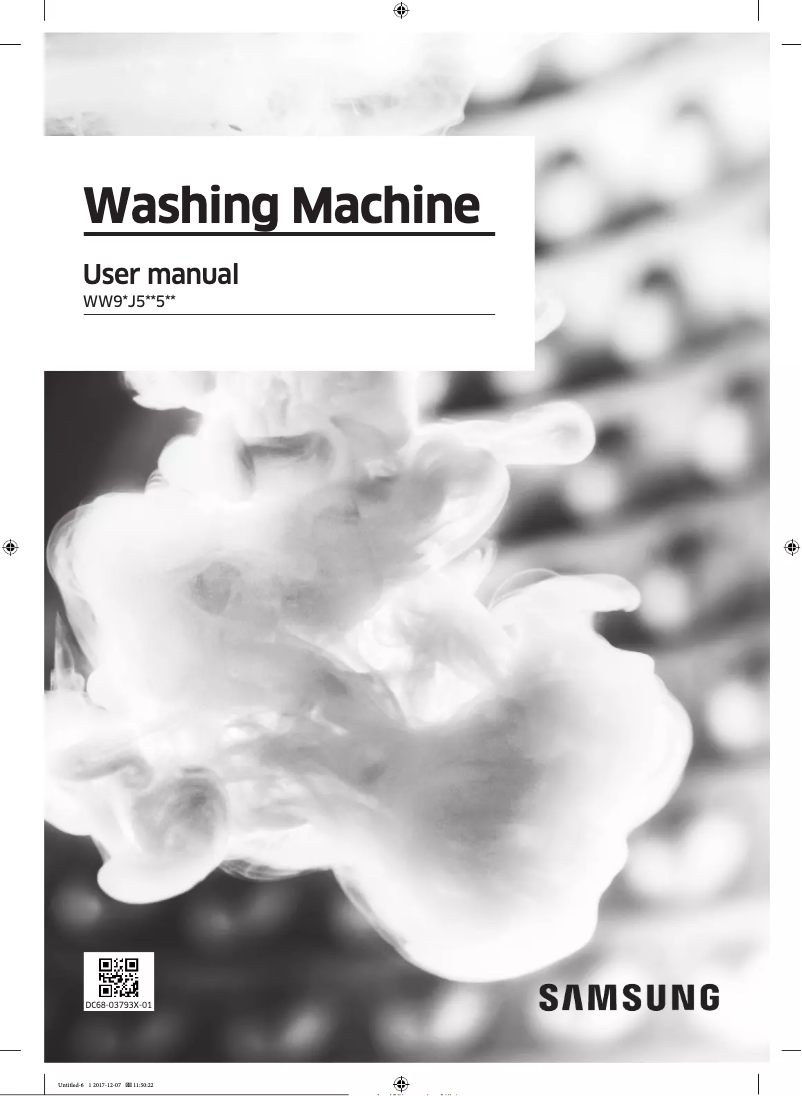 First page image of the manual for WW9SJ5345DW