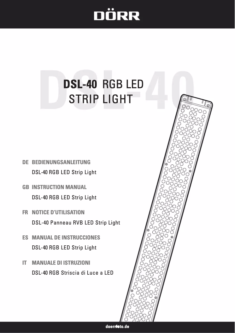 Page 1 of the manual User Manual Dörr DSL-40