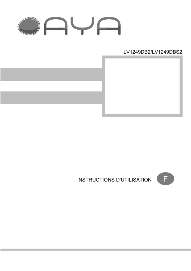 First page image of the manual for LV1249DB2