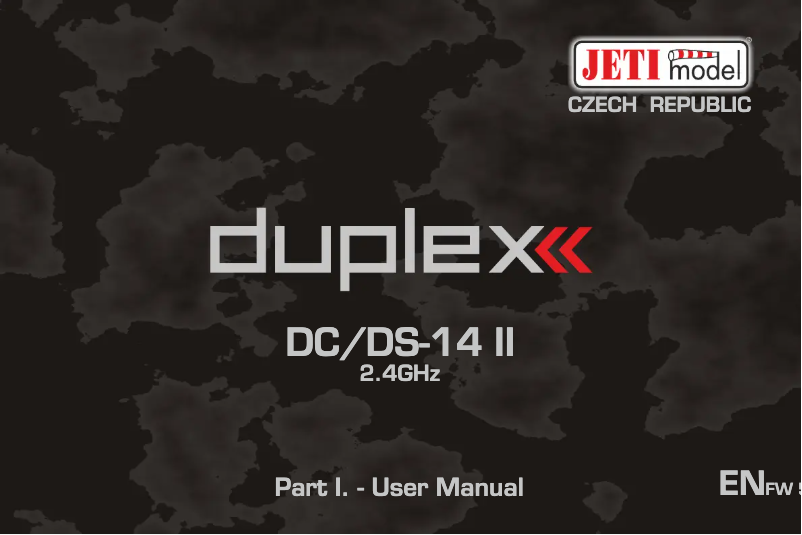 First page image of the manual for Duplex DS-14 II