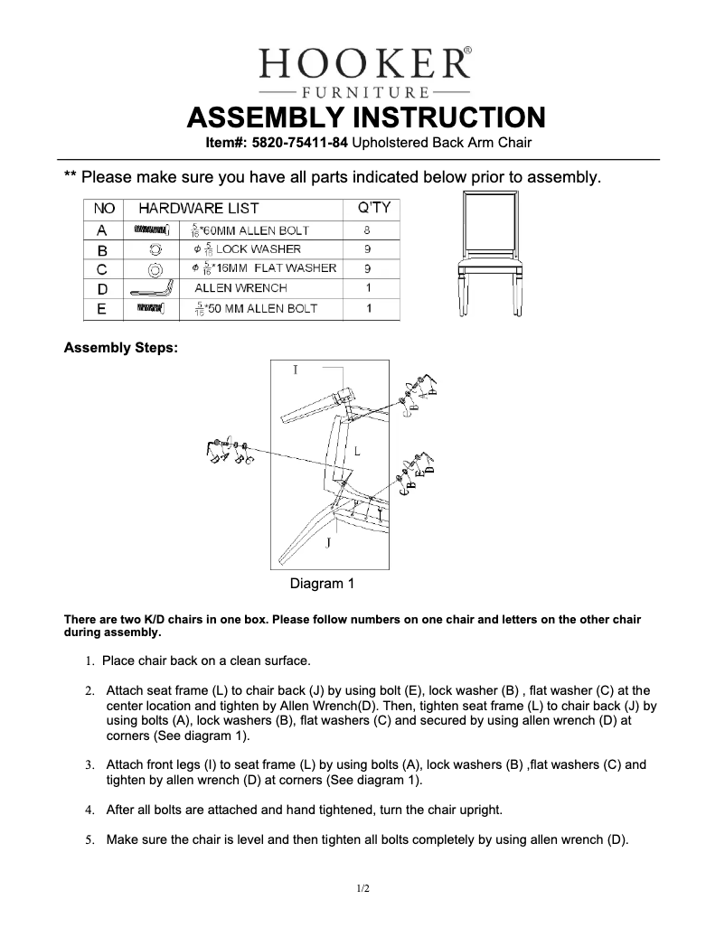 Image de la première page du manuel de l'appareil 5820-75411-84