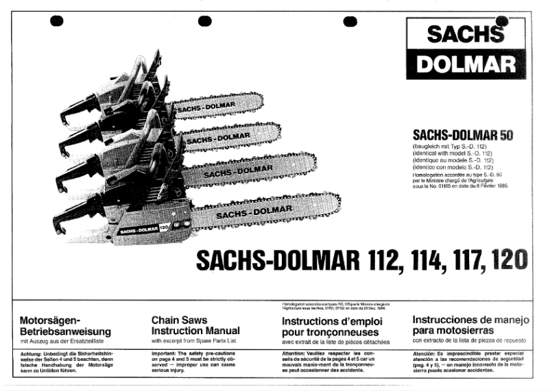 First page image of the manual for 120