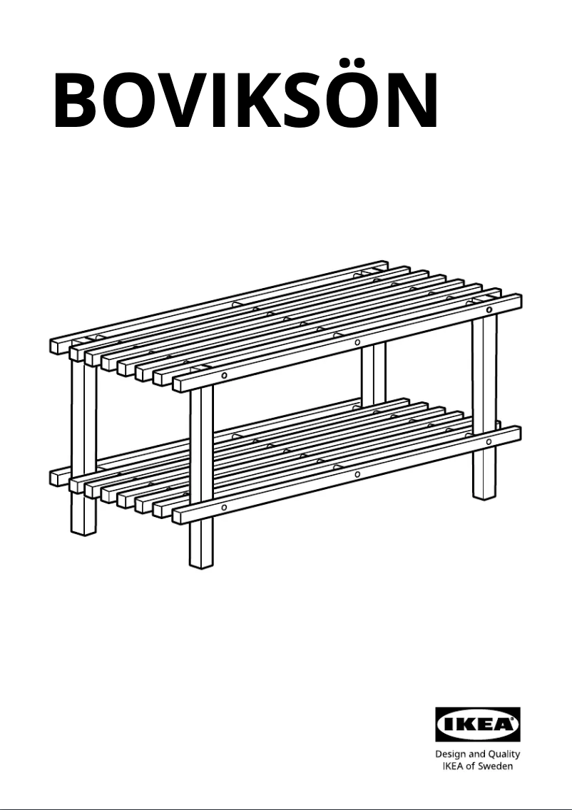 First page image of the manual for BOVIKSÖN 005.266.44