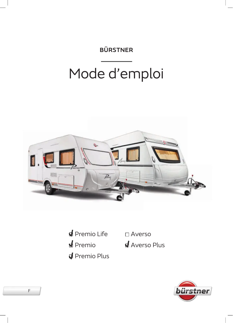 First page image of the manual for Averso Plus (2019)