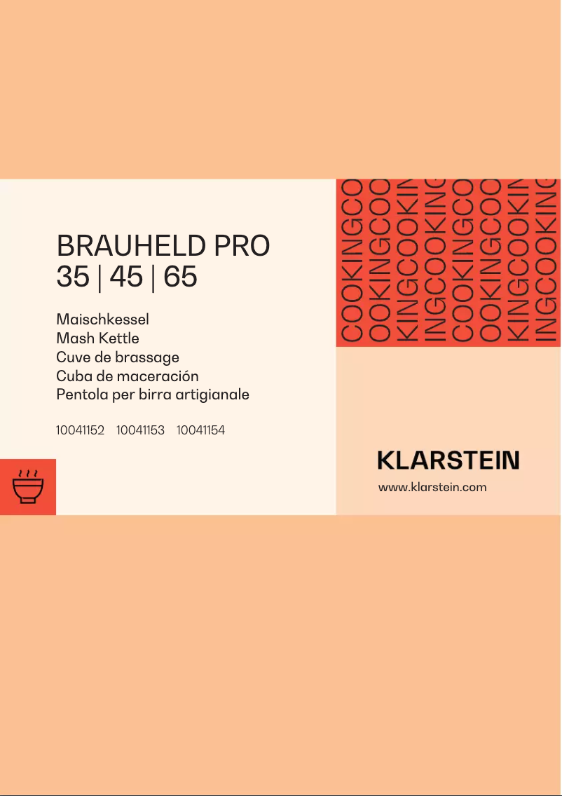 First page image of the manual for Brauheld Smart 45