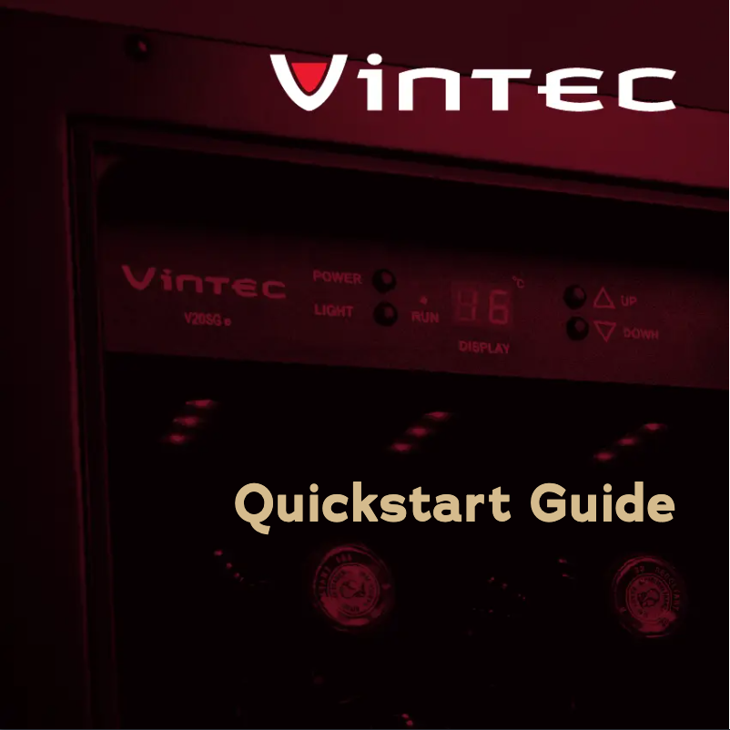 Page 1 of the manual Quick Start Guide Vintec V190BVCBK