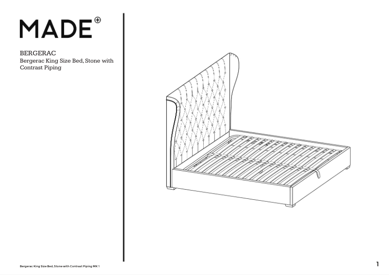 Page 1 of the manual User Manual MADE Bergerac
