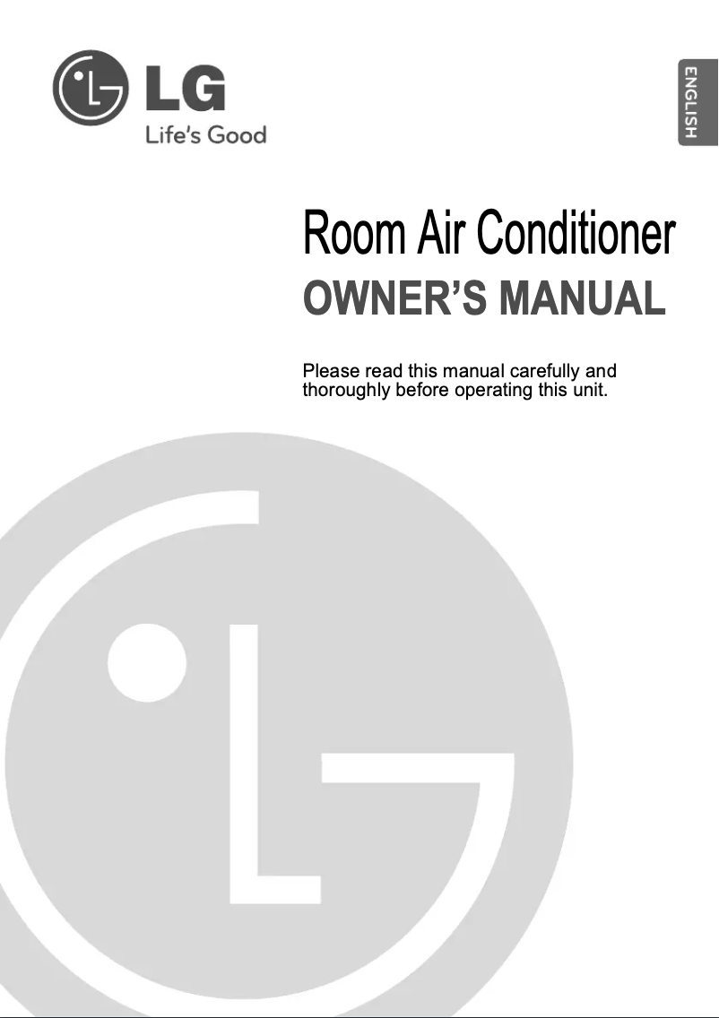 First page image of the manual for LSN19WBVF2