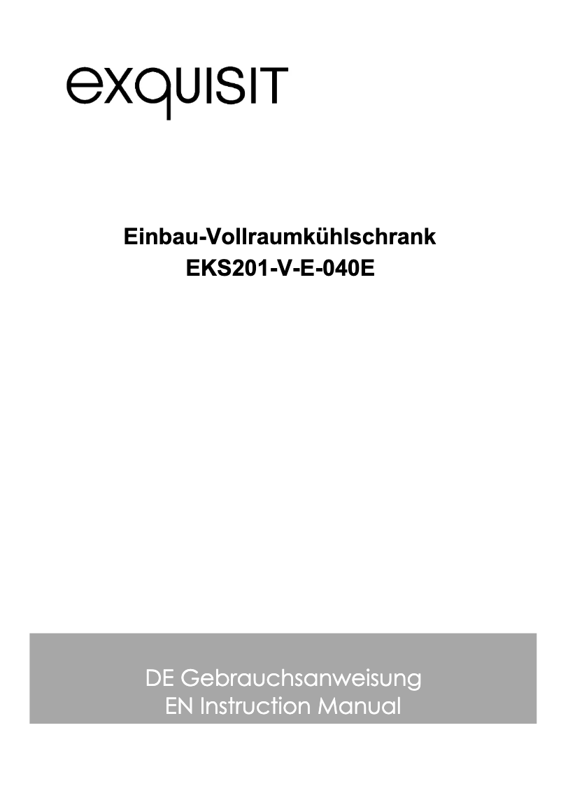 First page image of the manual for EKS201-V-E-040E
