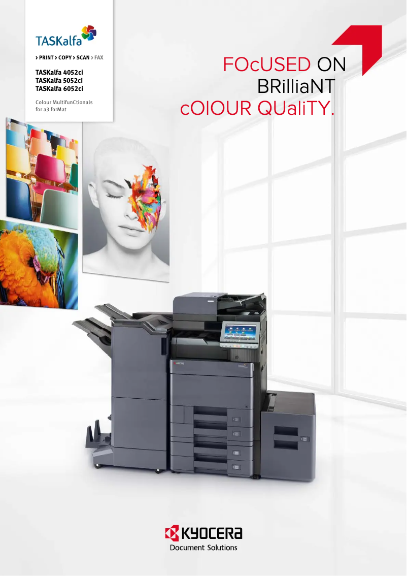 Page 1 of the manual Brochure Kyocera TASKalfa 6052CI