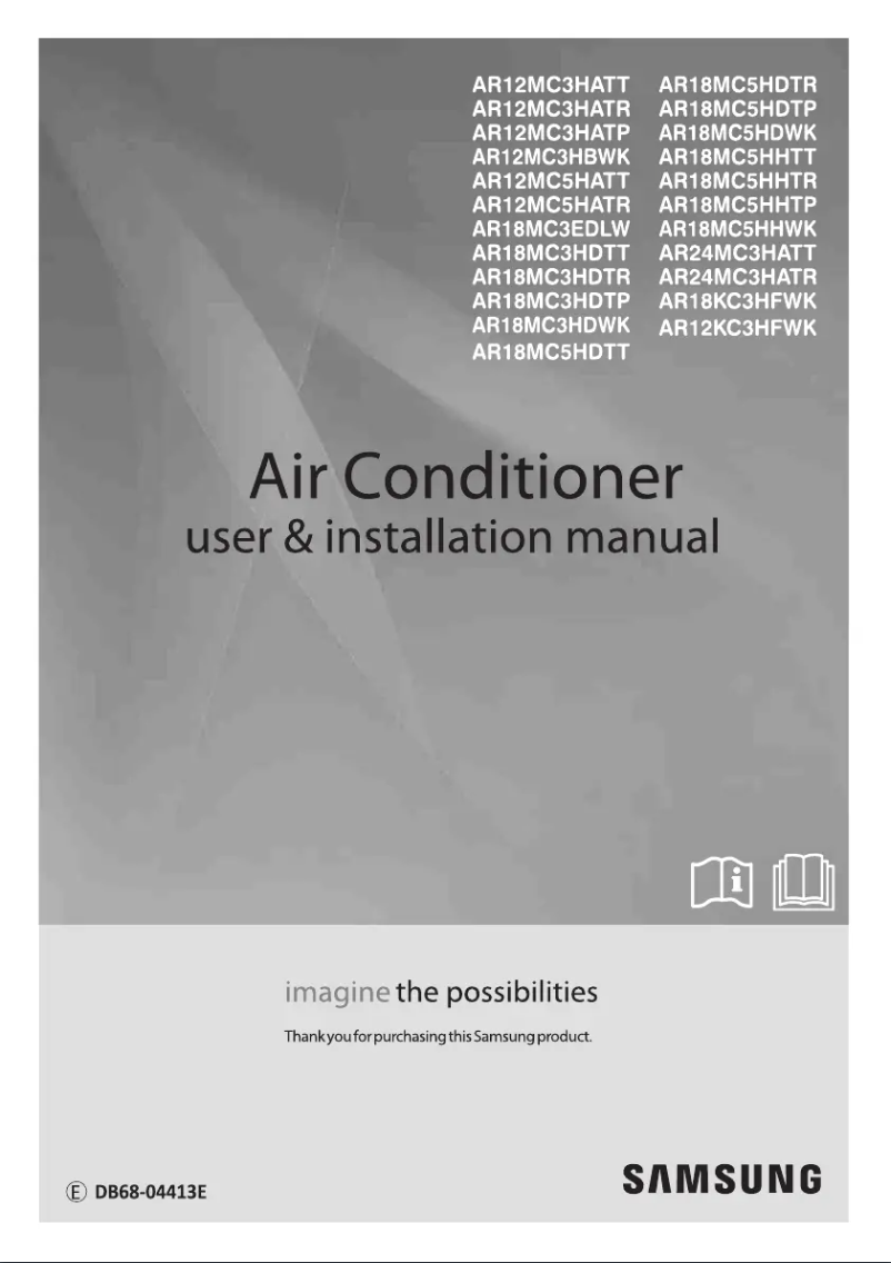 Page 1 of the manual User Manual Samsung AR12MC5HATTXNA