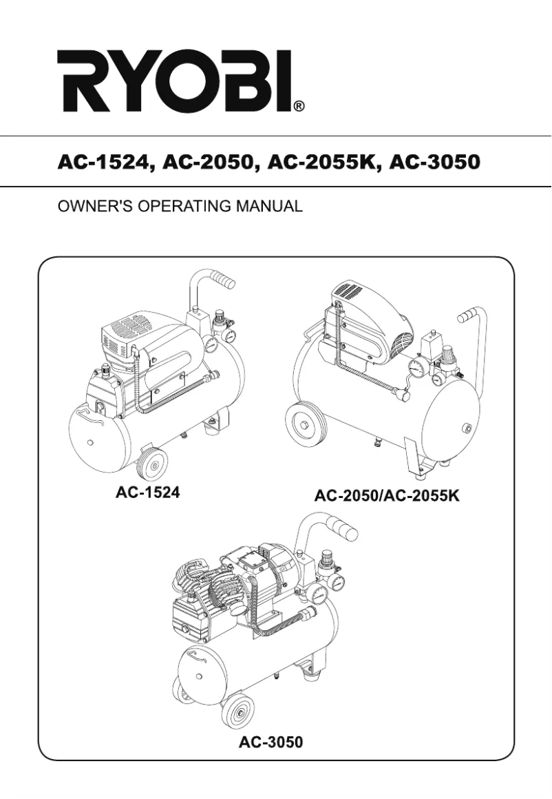 First page image of the manual for AC-2055K