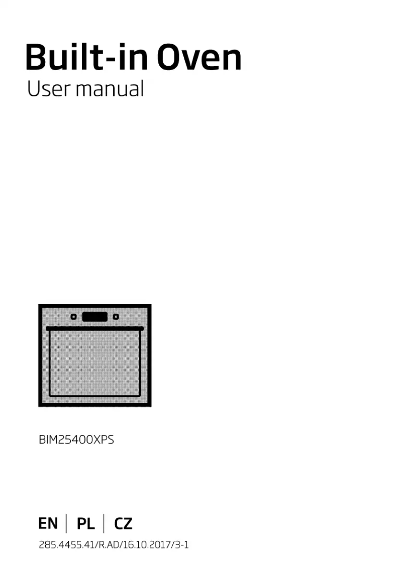 Page 1 of the manual User Manual Beko BIM25400XPS