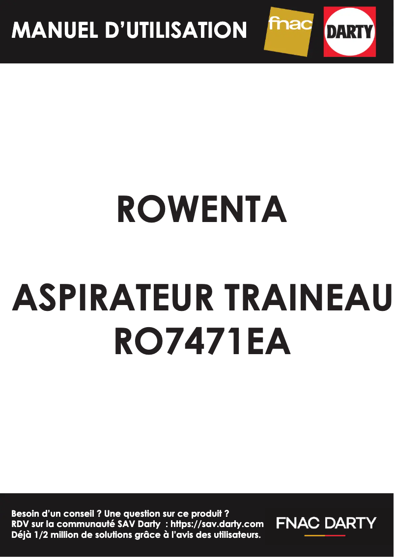 First page image of the manual for Silence Force Effitech RO7471EA