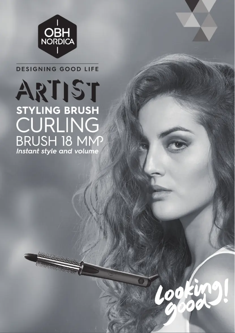Page 1 of the manual User Manual OBH Nordica Artist Curling Brush 5831