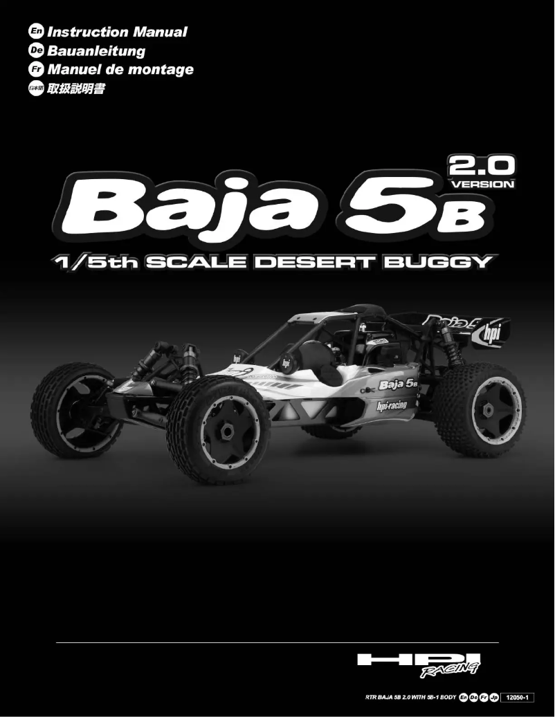 First page image of the manual for Baja 5B Desert Buggy