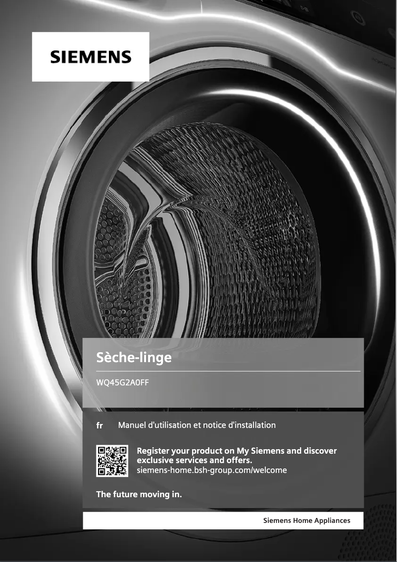 Page 1 of the manual User Manual Bosch WTN83208FF