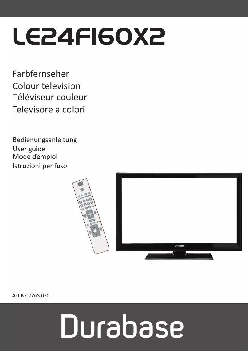 First page image of the manual for LE24F160X2