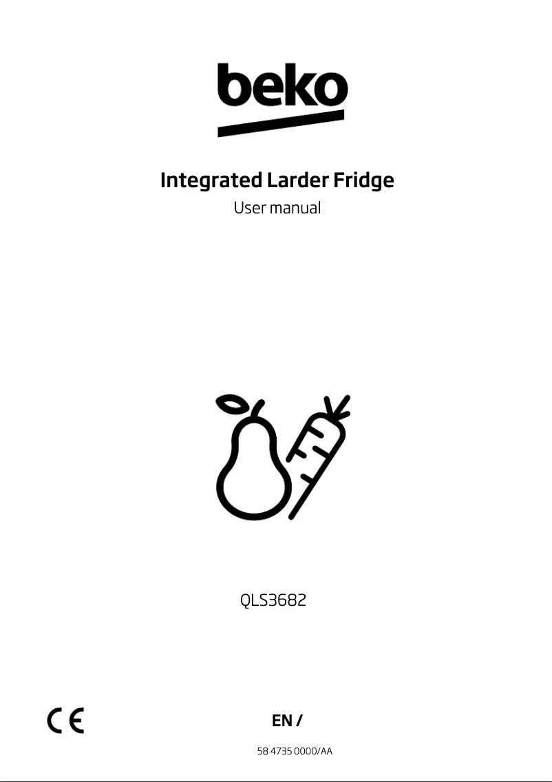 Page 1 of the manual User Manual Beko QLS3682